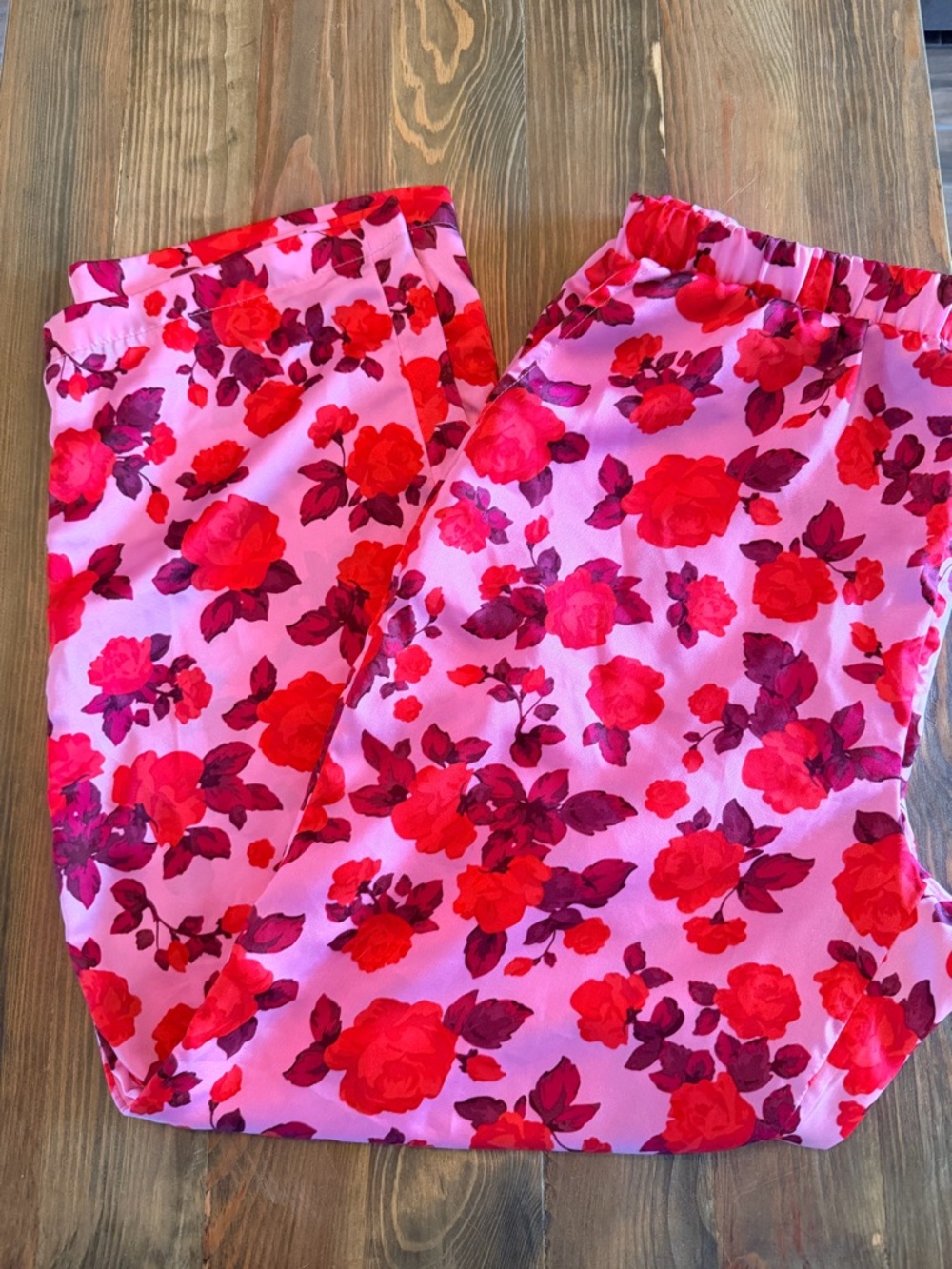 Loft floral satin pajama pants
